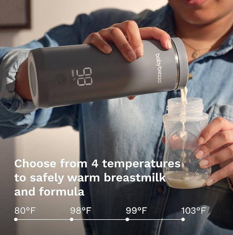 گرم‌کن مسافرتی و شارژی شیشه‌شیر بی‌بی برزا (Baby Brezza Portable Warmer)