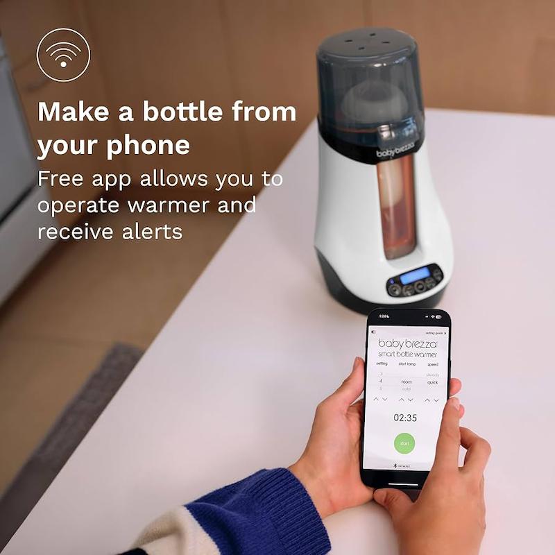 گرم‌کن هوشمند شیشه‌شیر بی‌بی برزا با قابلیت بلوتوث (Baby Brezza Smart Bottle Warmer)