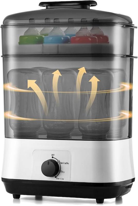 دستگاه استریل‌کننده و خشک‌کن ۳ در ۱ شیشه‌شیر (3-in-1 Electric Steam Sterilizer & Dryer)