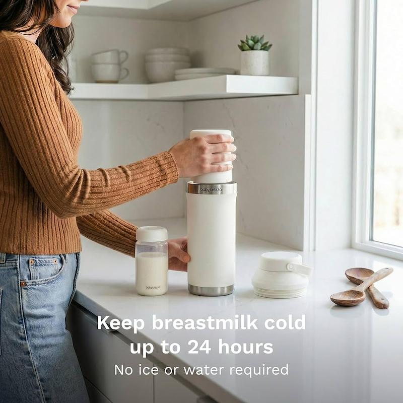 ترموس نگهداری و خنک‌کننده مسافرتی شیر مادر بی‌بی برزا (Baby Brezza All Day Portable Breastmilk Cooler)