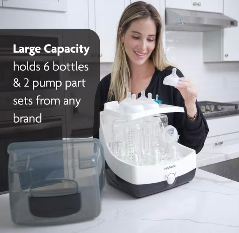دستگاه استریل‌کننده و خشک‌کن سریع ۱۰ دقیقه‌ای بی‌بی برزا (Baby Brezza 10 Minute Sterilizer + Dryer)