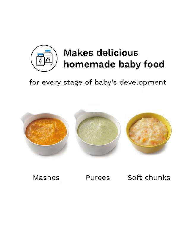 دستگاه غذاساز و پوره‌ساز بی‌بی برزا (Baby Brezza One Step Baby Food Maker Deluxe)