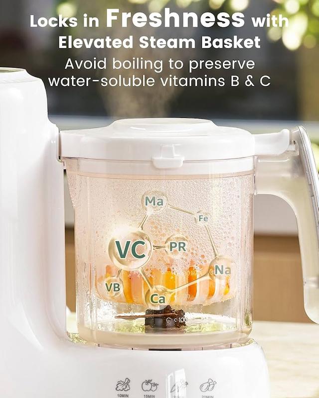 دستگاه بخارپز و غذاساز نوزاد گرونزی (GROWNSY Baby Food Maker with Steam Basket)