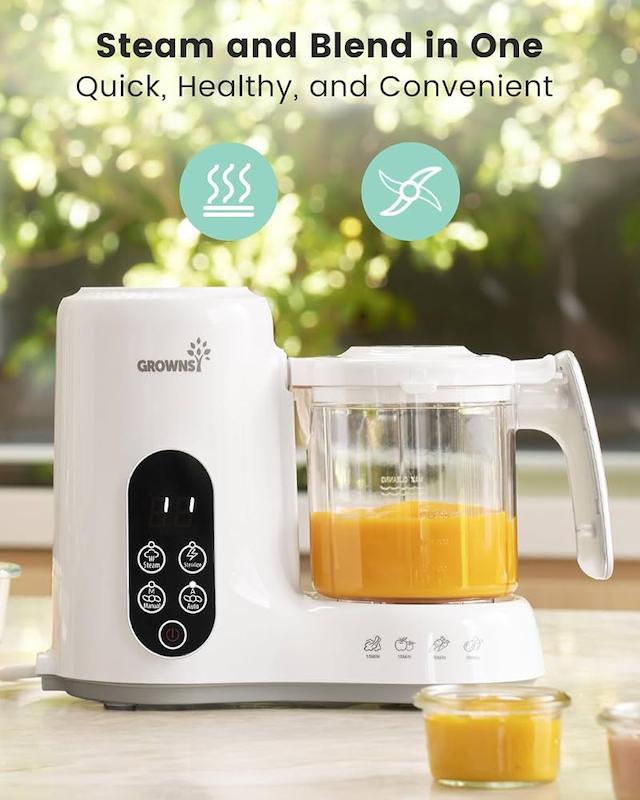 دستگاه بخارپز و غذاساز نوزاد گرونزی (GROWNSY Baby Food Maker with Steam Basket)
