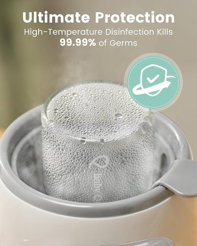 گرم‌کن ۱۰ کاره و استریل‌کننده سریع شیشه‌شیر گرونزی (GROWNSY 10-in-1 Fast Baby Bottle Warmer & Steriliser)