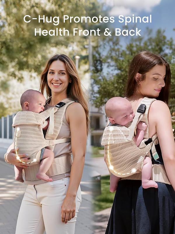 آغوشی ارگونومیک تنفس‌پذیر گرونزی (GROWNSY Baby Carrier - Breathable Mesh)