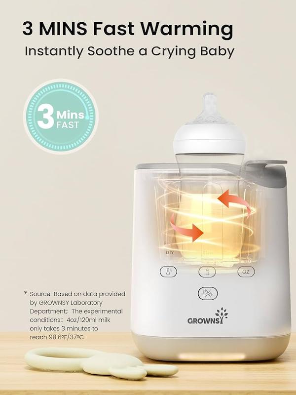 گرم‌کن دقیق شیشه‌شیر و یخ‌زدا گرونزی (GROWNSY Fast Bottle Warmer with Thaw)
