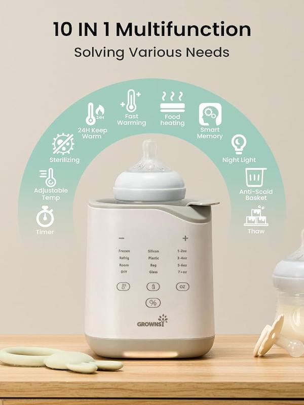 گرم‌کن دقیق شیشه‌شیر و یخ‌زدا گرونزی (GROWNSY Fast Bottle Warmer with Thaw)