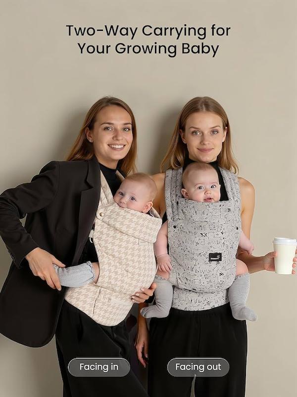 آغوشی ارگونومیک طرح هاندستوث گرونزی (GROWNSY Houndstooth Baby Carrier)