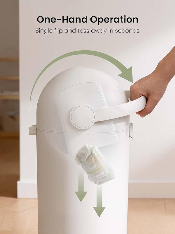 سطل زباله و پوشک ضد بو گرونزی (GROWNSY Odor-Locking Baby Diaper Pail)