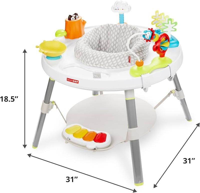 مرکز بازی و اکتیویتی سنتر ۳ مرحله‌ای اسکیپ هاپ (Skip Hop Baby Activity Center - Grey)