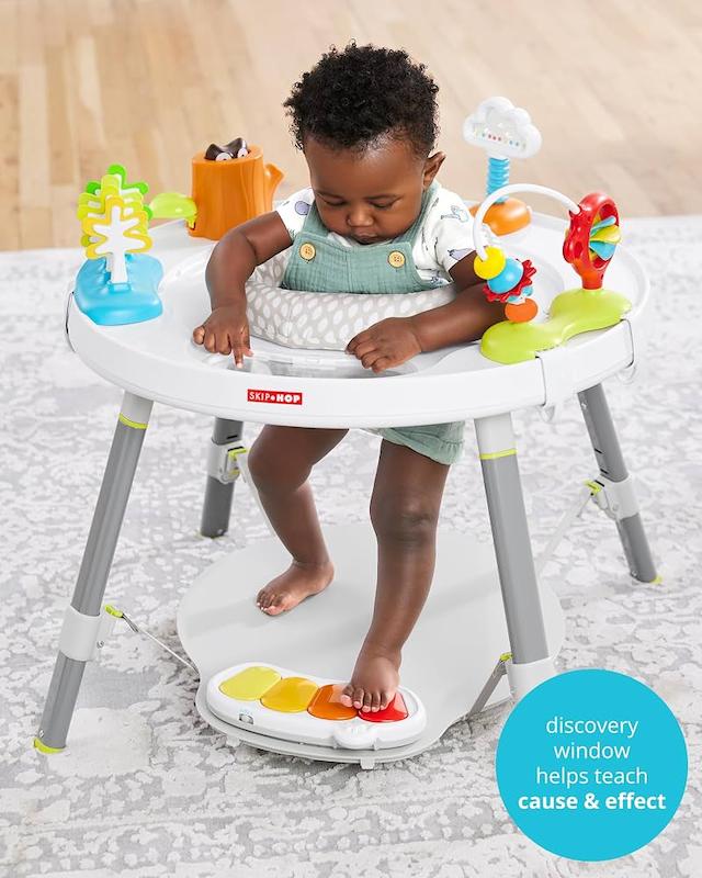 مرکز بازی و اکتیویتی سنتر ۳ مرحله‌ای اسکیپ هاپ (Skip Hop Baby Activity Center - Grey)