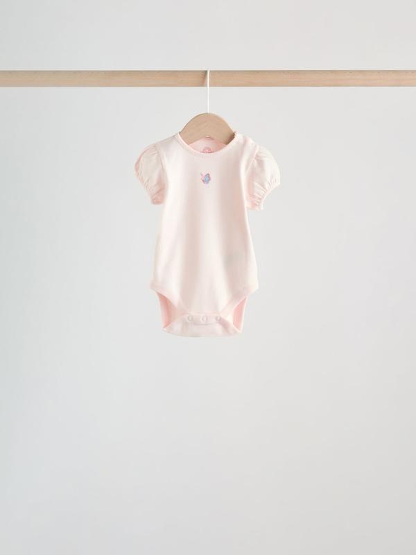 ست ۵ عددی بادی آستین کوتاه دخترانه صورتی | Next baby Bodysuits