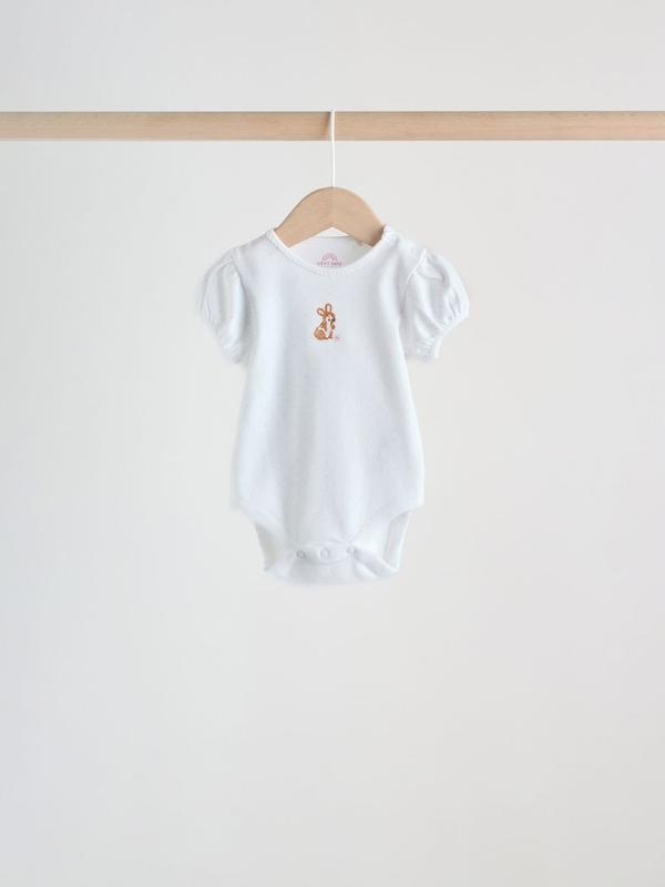 ست ۵ عددی بادی آستین کوتاه دخترانه صورتی | Next baby Bodysuits