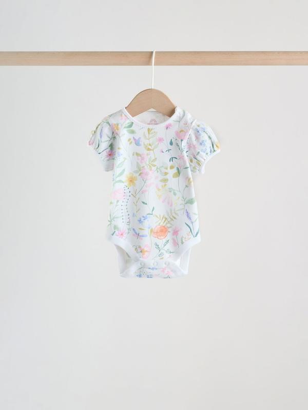 ست ۵ عددی بادی آستین کوتاه دخترانه صورتی | Next baby Bodysuits