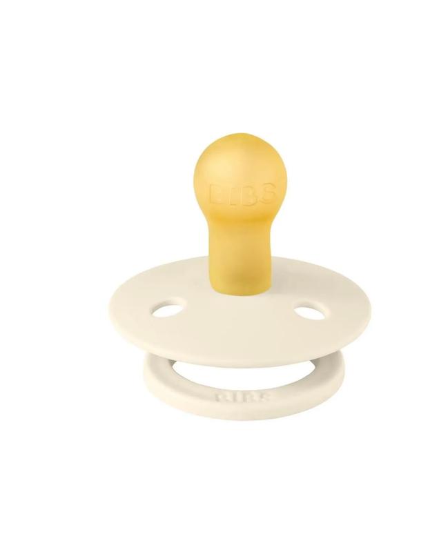 پستانک بیبس کلکسیون استودیو طرح راه راه سرمه‌ای و عاجی (BIBS Studio Colour Block - Ivory/Steel)
