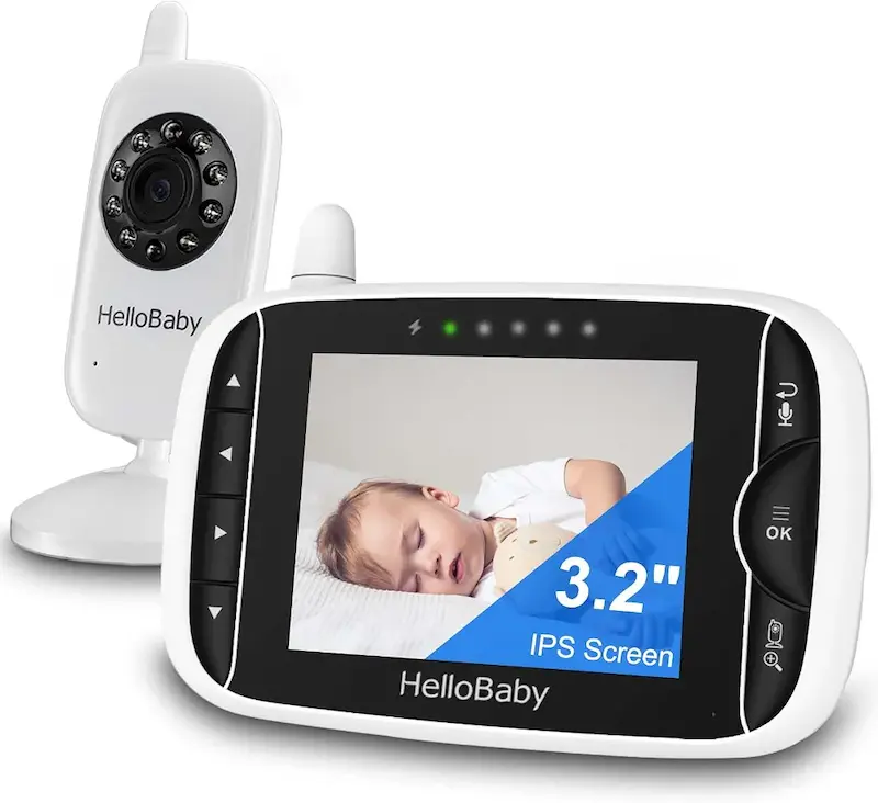 مانیتور و دوربین نوزاد بدون وای‌فای | HelloBaby Baby Monitor Camera & Audio – No WiFi