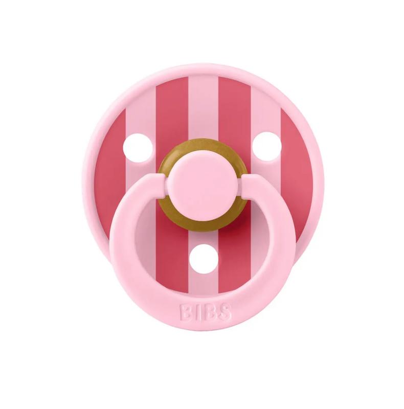 پستانک بیبس کلکسیون استودیو طرح راه راه صورتی (BIBS Studio Colour Block - Pink)