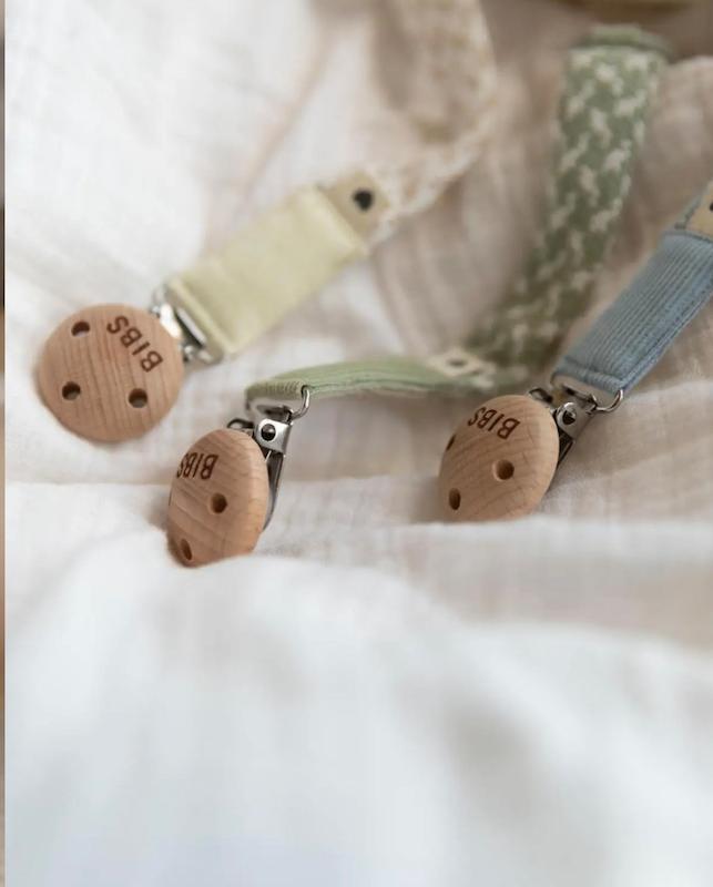 بند پستانک بافته شده بیبس (BIBS Paci Braid Pacifier Clip  )