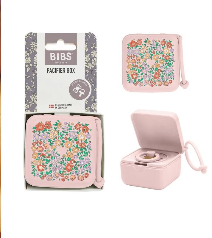 جعبه نگهداری و استریل پستانک بیبس کلکسیون لیبرتی طرح گل‌دار (BIBS X Liberty Pacifier Box - Oscar Meadow Blossom)