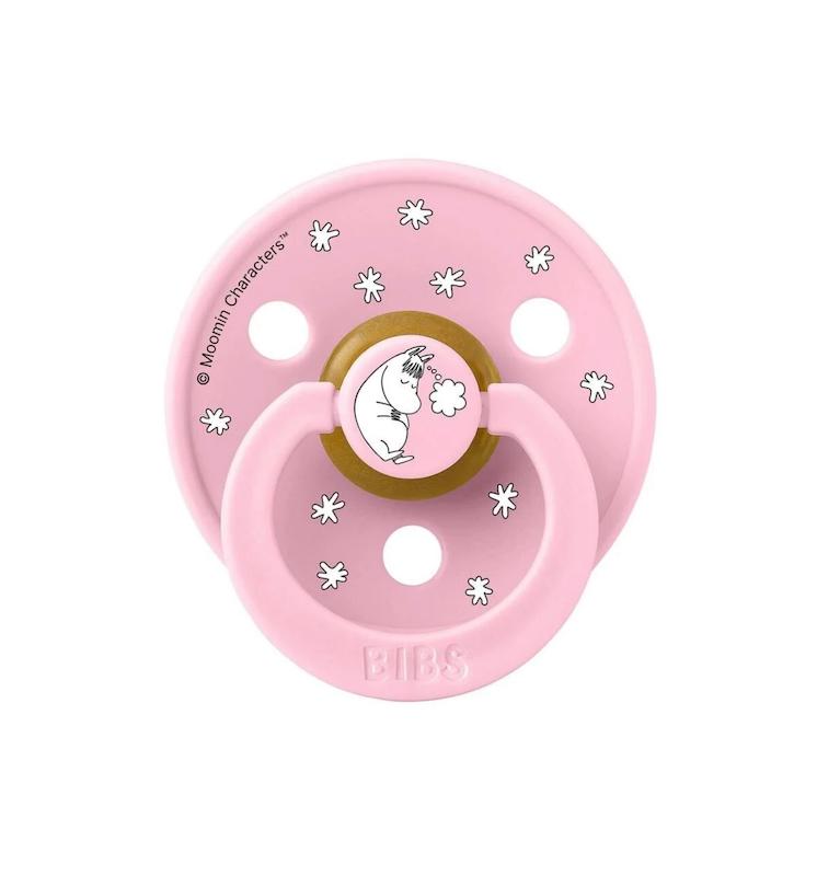 پستانک بیبس کلکسیون مومین مدل Dreaming رنگ صورتی روشن (BIBS x Moomin Colour Dreaming - Baby Pink 6+M)