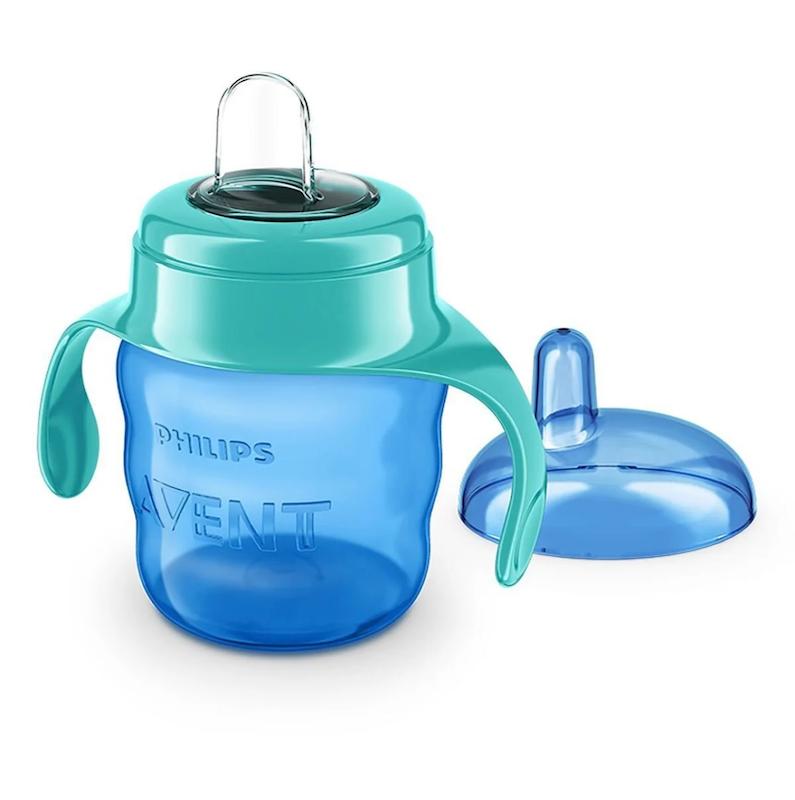 لیوان دهانه‌نرم (ضدچکه) فیلیپس اونت فیروزه‌ای/آبی (Philips Avent SCF551/05)