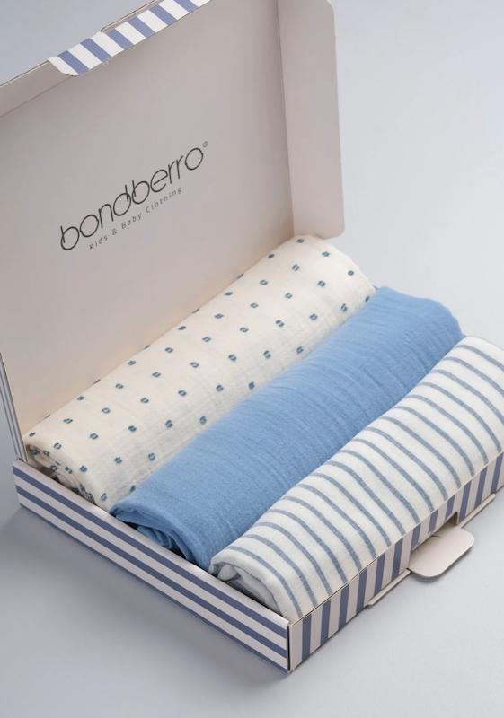 ست ۳ عددی دورپیچ و پتوی موسلین باندبرو سایز XL (Bondberro Muslin Blanket 3-Pack)