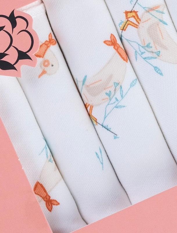 دستمال آغوز و پاک‌کننده دهان ۷ عددی باندبرو (Bondberro Kaz Pattern Wipes)