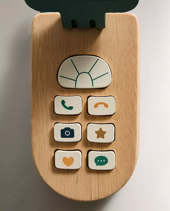 موبایل چوبی صوتی کودک زارا هوم (Zara Home Mobile Phone Sound Toy)