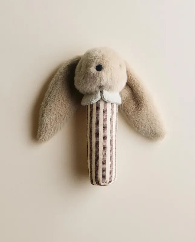 جغجغه پارچه‌ای طرح خرگوش زارا هوم (Zara Home Bunny Soft Toy Rattle)