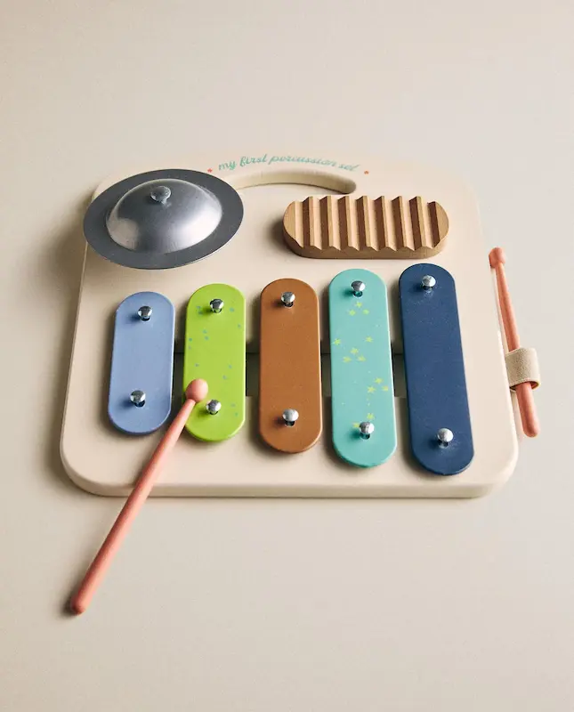 ساز بلز و پرکاشن چوبی کودک زارا هوم (Zara Home Toy Xylophone Instrument)