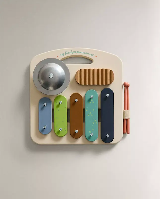 ساز بلز و پرکاشن چوبی کودک زارا هوم (Zara Home Toy Xylophone Instrument)