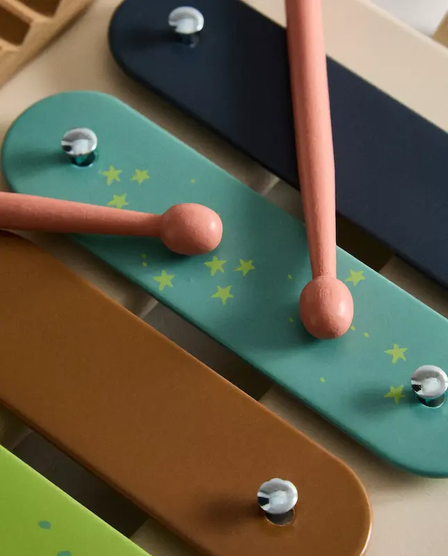 ساز بلز و پرکاشن چوبی کودک زارا هوم (Zara Home Toy Xylophone Instrument)