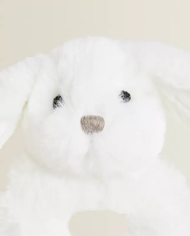 جغجغه حلقه‌ای پولیشی طرح خرگوش زارا هوم (Zara Home Baby Rabbit Soft Toy Rattle)