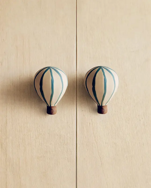 دستگیره کمد چوبی طرح خرس و بالون ۲ عددی زارا هوم (Kids' Bear Door Knobs - Pack of 2)