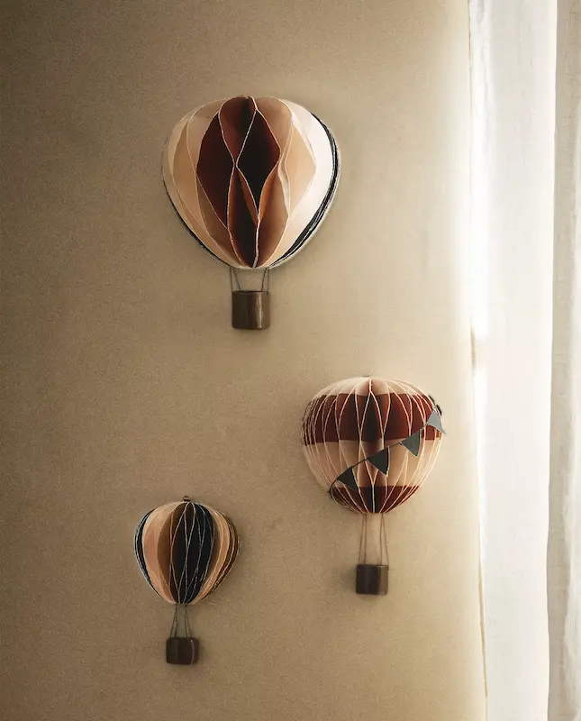 بالن دکوری دیواری کاغذی زارا هوم (Coloured Paper Wall Balloon )