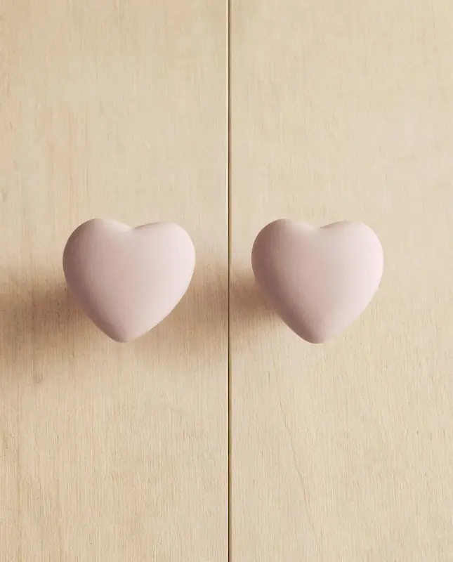 دستگیره کمد طرح قلب و ابر ۲ عددی زارا هوم (Kids' Door Knobs - Pack of 2)