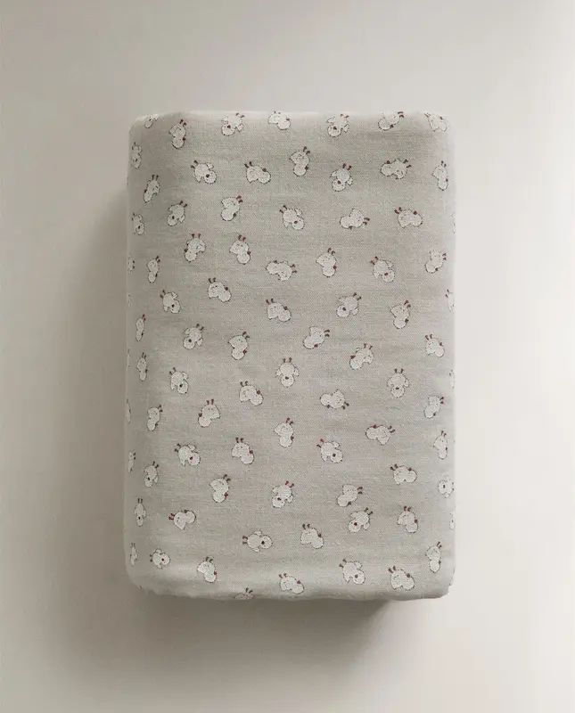 حوله حمام موسلین طرح جوجه زارا هوم (Baby Muslin Chick Bath Towel)