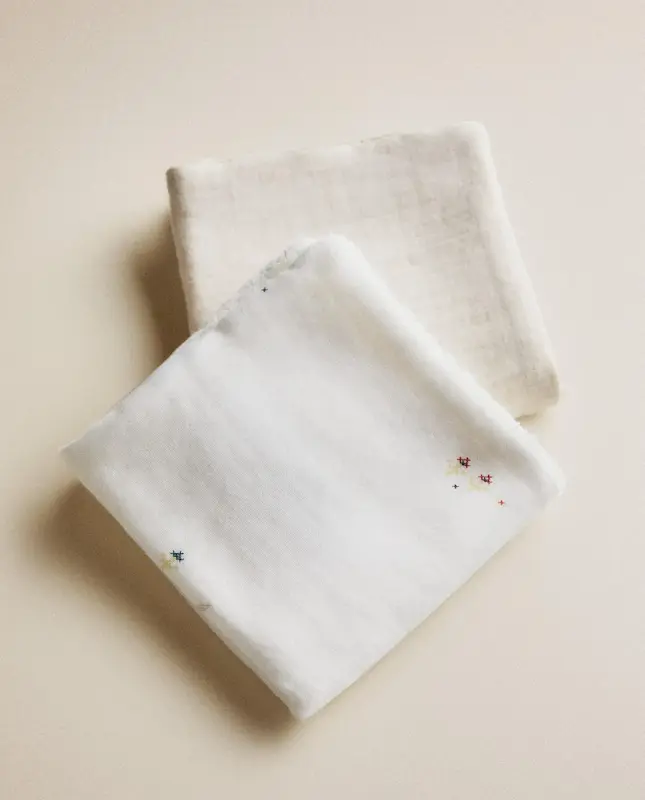 حوله مینی ۲ عددی طرح خرگوش زارا هوم (Mini Rabbit Baby Towel - Pack of 2)