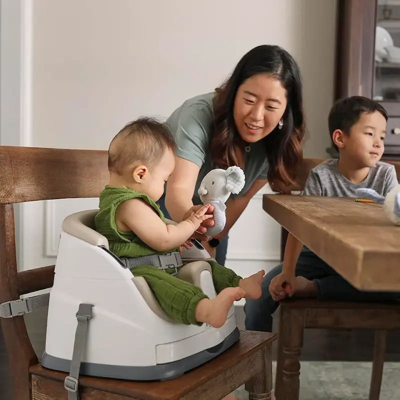 صندلی غذای کمکی و زمینی ۲ کاره اینجنویتی | Ingenuity Baby Base 2-in-1 Booster Feeding & Floor Seat