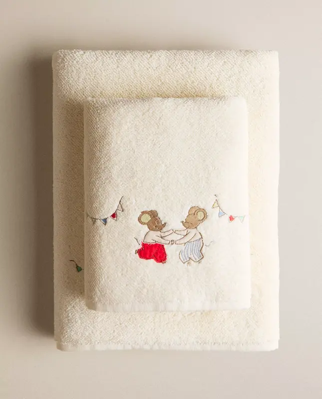 حوله کودک طرح موش زارا هوم (Zara Home Kids' Mouse Towel)