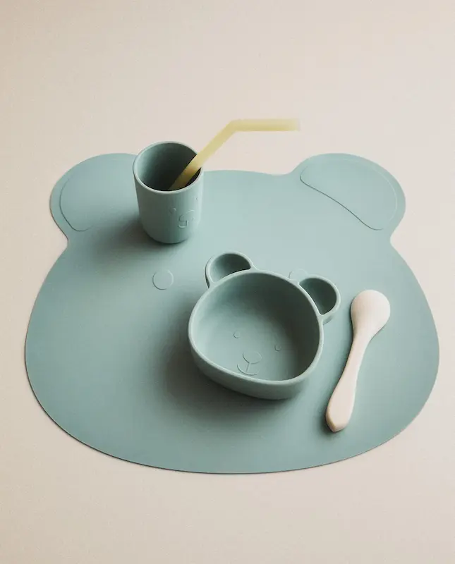 زیربشقابی سیلیکونی طرح خرس زارا هوم (Zara Home Kids' Bear Silicone Placemat)