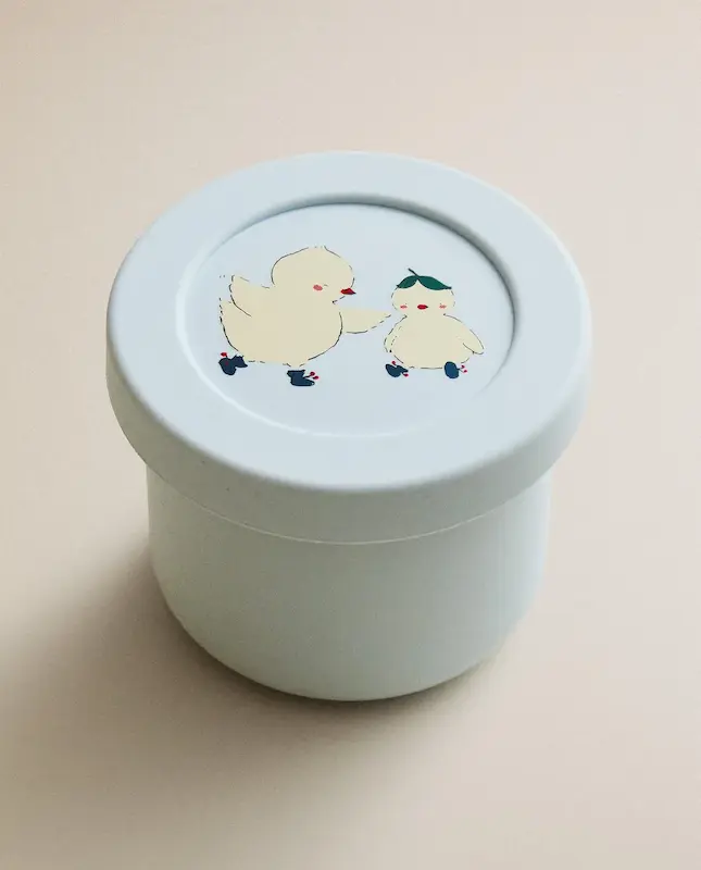 ست غذاخوری سیلیکونی طرح جوجه زارا هوم (Zara Home Kids' Chick Silicone Dinner Set)