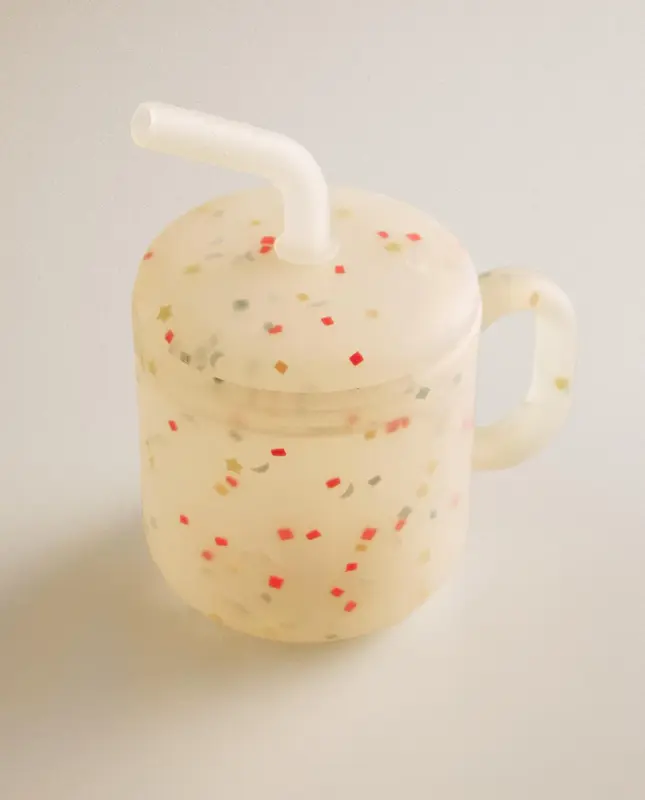 ست ظروف سیلیکونی طرح کانفتی زارا هوم (Zara Home Kids' Confetti Silicone Dinner Set)