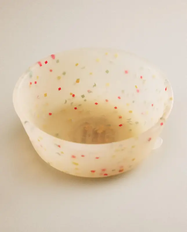 ست ظروف سیلیکونی طرح کانفتی زارا هوم (Zara Home Kids' Confetti Silicone Dinner Set)