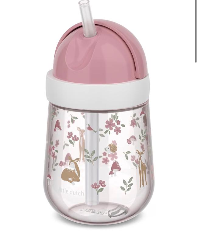 لیوان نی‌دار ضدچکه مپال طرح باغ پریان (Mepal - Little Dutch Mio Straw Cup - Fairy Garden)