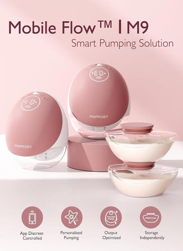 شیردوش برقی همراه مامکوزی مدل M9 (Momcozy Wearable Breast Pump M9)
