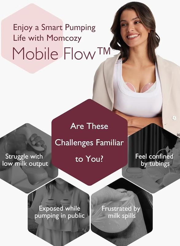 شیردوش برقی همراه مامکوزی مدل M9 (Momcozy Wearable Breast Pump M9)