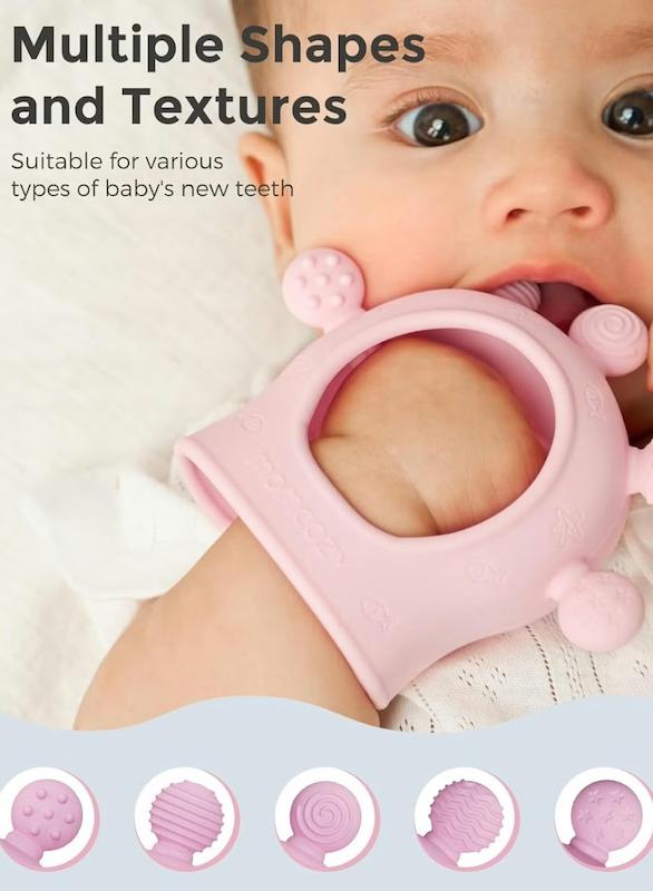 دندان‌گیر مچ‌بندی سیلیکونی مامکوزی (Momcozy Wrist Hand Teether)