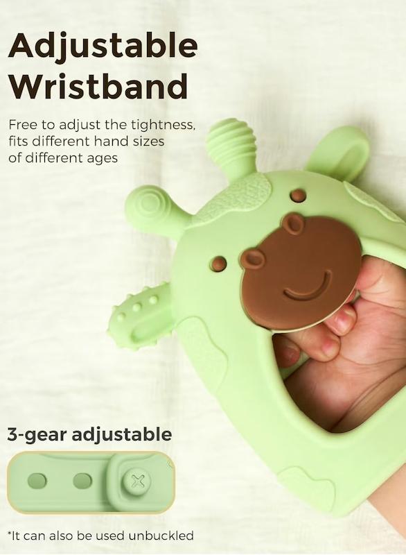 دندان‌گیر مچ‌بندی سیلیکونی مامکوزی (Momcozy Wrist Hand Teether)